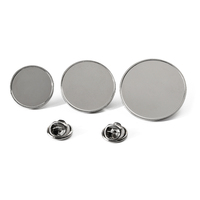 Conception personnalisée en métal or argent bouton vierge insigne épinglette