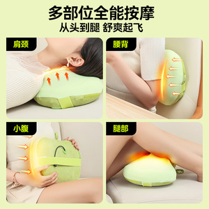 AUX Neck Massage Pillow USB Rechargeable Heating Kneading For Back Neck Waist Leg Home Use - Product Image 1