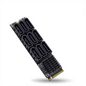 Carte d'extension <span class=keywords><strong>M2</strong></span> PCIe SATA 6 Gbps à 9 ports, interface Nvme <span class=keywords><strong>Mkey</strong></span>, prend en charge l'extension du disque dur de stockage en réseau - Product Image 1