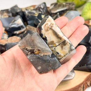 Piedra de cristal de forma libre de ágata volcánica al por mayor, piedras curativas de forma libre, cristal natural de forma libre - Product Image 1