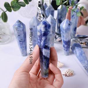 ไม้กายสิทธิ์คริสตัลธรรมชาติขัดเงาสำหรับเป็นของขวัญหรือตกแต่งโกลด์เฮลเลอร์คริสตัลแกะสลักรักษาพลังงาน - Product Image 2