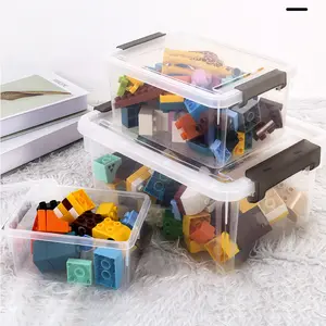 Multiple Types Desktop Storage Box Pet Plastic Transparent Thickened Storage Box With Cover