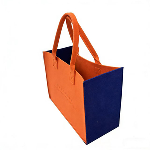 Shopping&<b>Gift</b> Custom Reusable Fashion Felt Bags with Square Shape Mixed Colors Silk Screen Printed Logo High Quality - Product Image 6