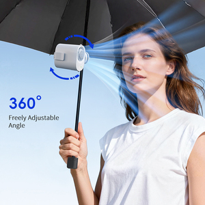 Mini Ventilador Portátil F34 con Motor de Alta Velocidad y Enfriamiento Rápido de 360° °   Ventilador con clip y pantalla digital de ángulo ajustable para oficina, camping, playa y hogar - Product Image 1