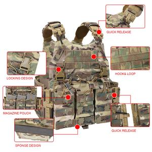 <b>Tactical</b> Nylon <b>Vest</b> With Quick Release Security Molle Multi-camo Plate Carrier Chaleco Hunting <b>Vests</b> - Product Image 3