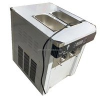 Machine commerciale de fabrication de crème glacée molle à air en acier inoxydable 3 saveurs avec 28 litres