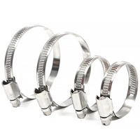 Kit de colliers de serrage à vis sans fin en acier inoxydable 6-29mm collier de serrage pour pinces à carburant Intercooler Tube de plomberie mesure métrique