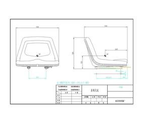 Remise universelle Caterpillar Suspension "Side-Seat" économique Siège de <span class=keywords><strong>tracteur</strong></span> pour chaise de chariot élévateur - Product Image 5