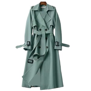 Veste longue coupe-vent coréenne printemps-automne 2026 pour <span class=keywords><strong>femme</strong></span> - Product Image 3