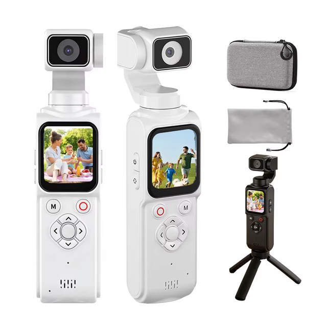 4K M105 Ultra HD Handheld Gimbal Camera AI Face Recognition Tracking Outdoor Travel Short Video Vlog WiFi Touch Screen