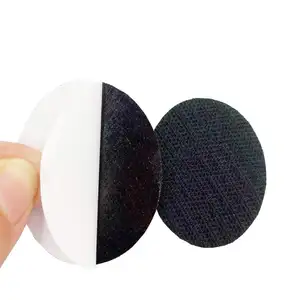 Strong adhesive Velcroes adhesive hook dot back dot double sided tape Round hook silent book tape Custom Velcroe
