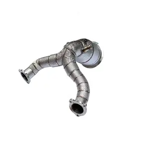 ING Auto performance parts Audi 2020+ 3.0T B9 stainless steel With catalytic Downpipe S4 S5 OPF Catalytic Converter Pipe