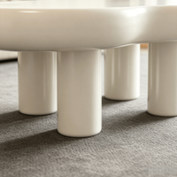 Table basse moderne Lumio en MDF avec tiroirs pour hôtel et salon, design durable