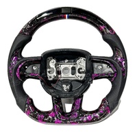 Volant en fibre de carbone haut de gamme à LED adapté aux Dodge Challenger Charger RT Durango SRT Hellcat Jeep Cherokee Trackhawk
