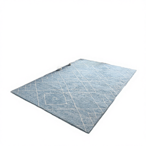 Tapis moderne rectangulaire en peluche, fabriqué à la machine, pour la maison, motif puzzle Tianjin, 1 pièce/sac OPP, couleur unie, motif imprimé, 100 cm² - Product Image 4