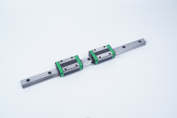 Kit de rails linéaires CNC HGR15 2 pièces, rail de guidage en acier à roulement haute résistance, 4 blocs de glissière HGH15CA, mouvement linéaire fluide
