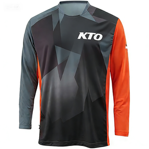 Vêtements de motocross personnalisés respirants - Maillot de course de <span class=keywords><strong>moto</strong></span> à manches longues et <span class=keywords><strong>pantalon</strong></span> de VTT, combinaison de course tout-terrain pour hommes et femmes - Product Image 2