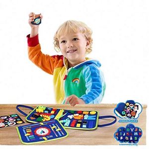 Juguetes Educativos Preescolares, Regalo para Niños y Niñas, Tablero Sensorial para el Aprendizaje de Habilidades Motoras Finas y para Viajes - Product Image 2