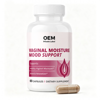 Capsules personnalisées pour le soutien de l'hydratation vaginale chez la femme, complément contre la sécheresse vaginale avec écorce d'orme rouge en poudre, racine de maca