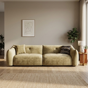 Canapé en velours chenille papillon résistant à l'abrasion, assise en mousse haute résilience, canapé durable avec structure en bois massif pour la maison - Product Image 1