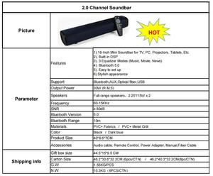 16-inch PVC không dây màu đen cho <span class=keywords><strong>bluetooth</strong></span> Sound Bar Hệ thống loa với điều khiển từ xa cho nhà hát hệ thống - Product Image 4