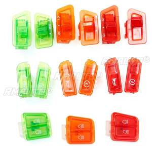 4 couleurs, 5 pièces pour interrupteurs GY6 50cc 125cc 150cc, bouton unique pour phare, klaxon, variateur et clignotant de scooter et cyclomoteur - Product Image 6