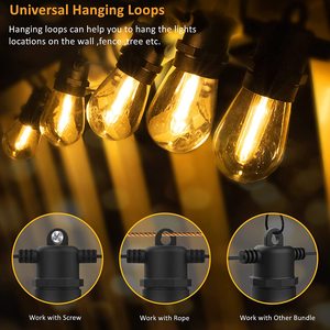 Dây Đèn Led Sân Vườn S14, Treo Ngoài Trời, Chống Nước Chuẩn IP65, Đính Cườm - Product Image 5