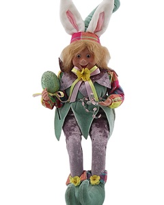 Promotion vêtements colorés 33cm cheveux jaunes <span class=keywords><strong>petit</strong></span> garçon génie poupée décoration ornements de pâques lapin chapeau anniversaire enfants cadeau - Product Image 6