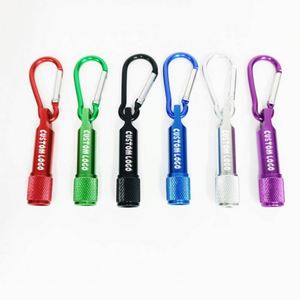 Mini lampe torche LED porte-clés personnalisable en gros avec logo imprimé - Product Image 1