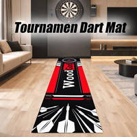 Tapete de Dardos con Logotipo Personalizado OEM/ODM, Tapete de Dardos Profesional con Línea de Lanzamiento Oficial, Tapete Antideslizante de Grado Torneo