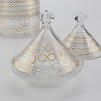 Verre de stockage des aliments Mini Tajine marocain Style arabe Verre Tajine Dates Bol