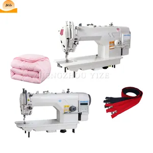 Single needle flat leather zigzag bag sewing tread machine industrial quilt cloths tape edge trimming sewing machine for shoes