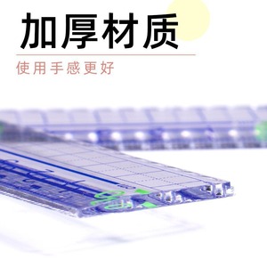 ไม้บรรทัดอะคริลิค M&G 15 ซม. เครื่องมือวาดเส้นหยักใส ARL96222 - Product Image 2