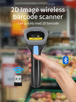 Escáner de Códigos de Barras 1D 2D de Bajo Precio, Pistola de Escaneo CMOS, Escáner de Códigos QR Portátil con Cable USB, Funciona con Sistema POS
