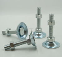 Pieds de nivellement anti-vibration robustes pour machines et équipements industriels en alliage d'aluminium et niveleur de jambe en métal