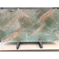 YDSTONE Granit Vert Tanzanite Personnalisé, Pierre Naturelle, Granit Vert, Quartzite Vert pour Comptoirs et Îlots