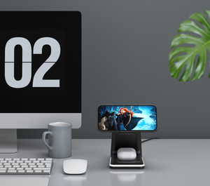 2025 nuevo <span class=keywords><strong>cargador</strong></span> inalámbrico multifuncional magnético 3 en 1 de escritorio adecuado para <span class=keywords><strong>Iphone</strong></span> Airpods Iwatch <span class=keywords><strong>cargador</strong></span> inalámbrico Universal - Product Image 2