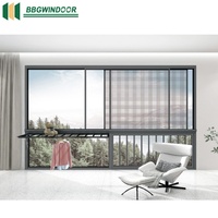 Lukliving Aluminium Verre Cadre Personnalisé Fenêtre Coulissante Double Vitrage Insonorisé Fenêtres Coulissantes Maisons