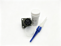 Connecteur circulaire droit D38999/20WC04SB, boîtier en alliage d'aluminium, contacts plaqués or, borne à souder, pour applications automobiles