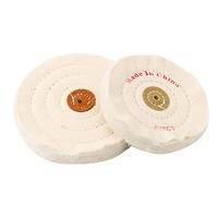 Outils abrasifs, roue en coton blanche, 2 à 4 pouces, surface de polissage et roue de polissage en coton pour miroir, fabrication OEM prise en charge