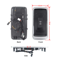 Chargeur sans fil pour voiture 12-24V pour Mercedes Benz CLS/Classe S Véhicules utilitaires Charge rapide pour USB-C Intérieur de voiture