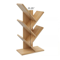 2022 nouveau design 5 étagères arbre livre support de rangement étagère sur pied pour chambre à coucher