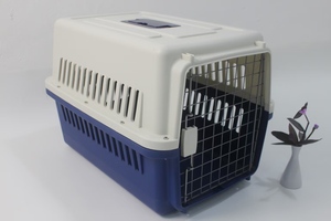Cage de voyage pliable <span class=keywords><strong>en</strong></span> plastique portable, boîte de <span class=keywords><strong>transport</strong></span> durable pour <span class=keywords><strong>animaux</strong></span> de compagnie, conforme aux normes aériennes, nouveau modèle amélioré - Product Image 6