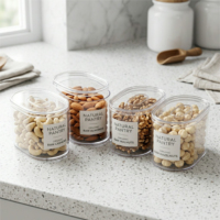 Conteneur ovale en plastique PS de qualité alimentaire jetable pour l'emballage de gâteaux et de mousses, boîte cadeau transparente pour pâtisserie
