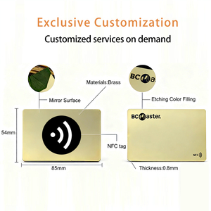 بطاقات معدنية أنيقة بالجملة بتشطيب مطفي كامل وشعار مخصص من الفولاذ المقاوم للصدأ كهدية تجارية - Product Image 6