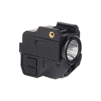 Lampe torche tactique avec laser vert, projecteur LED rechargeable pour la chasse, longue portée, en métal