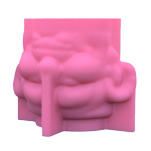 Fine 3D classique bête tête forme Silicone stockage cosmétique brosse conteneur support boîte Pot étui Vase cendrier moule - Product Image 5