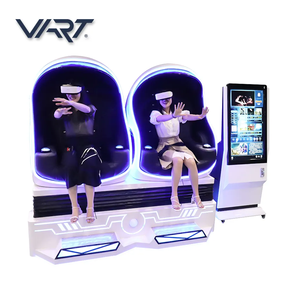 Taman Hiburan Anak-anak Berkendara Vr Bisnis Taman Hiburan Bermain 9D Vr Realita Virtual 9D Kursi Telur Mesin Arcade VR