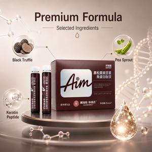 Boisson personnalisée au peptide de kératine de truffe noire et de pousses de pois pour la croissance capillaire, supplément liquide oral de collagène, marque privée - Product Image 5