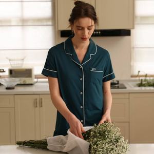 Модальная Домашняя одежда на заказ 2025 Пижама для женщин комплект высокого качества Большие размеры женские пижамы одежда для отдыха - Product Image 5